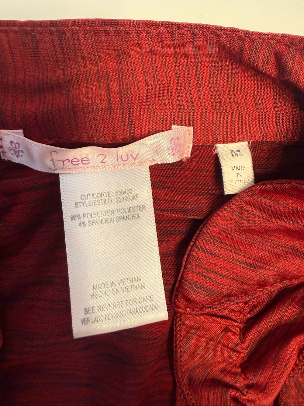 Vintage Y2K Free 2 Love Babydoll Blouse - Picture 3 of 3